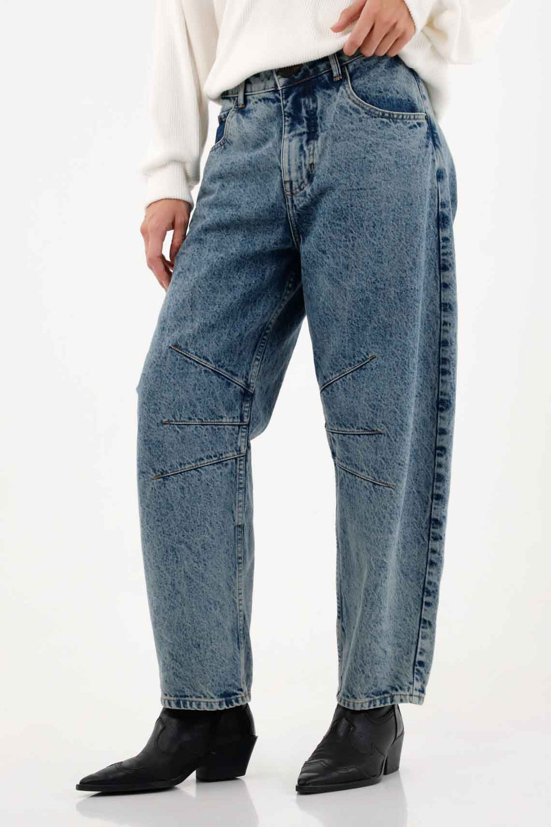 Medium Blue Horseshoe Jeans for Women
