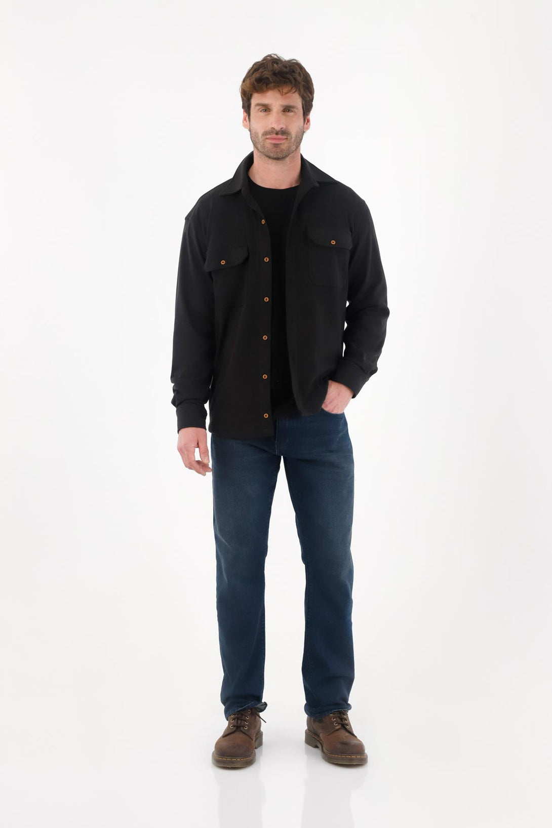 Straight Jeans in Dark Blue for Men