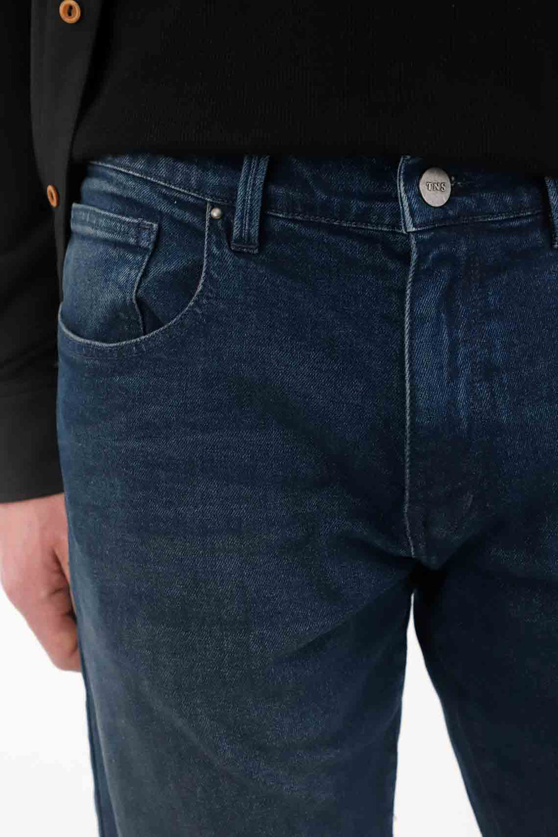 Straight Jeans in Dark Blue for Men