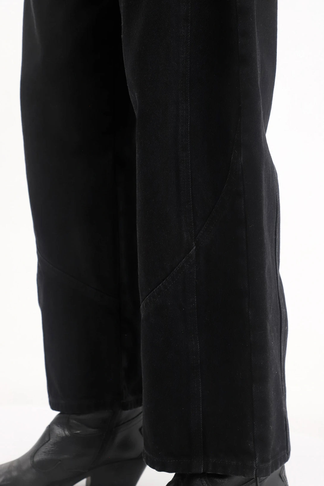 Slouchy Jeans black denim for women