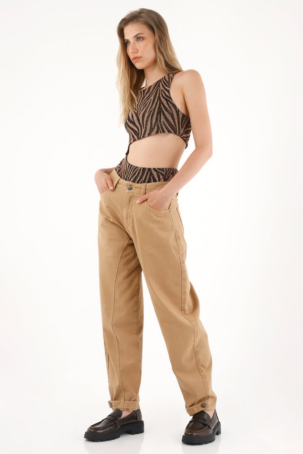 Women's Horseshoe Coffee Pants with Boot Straps