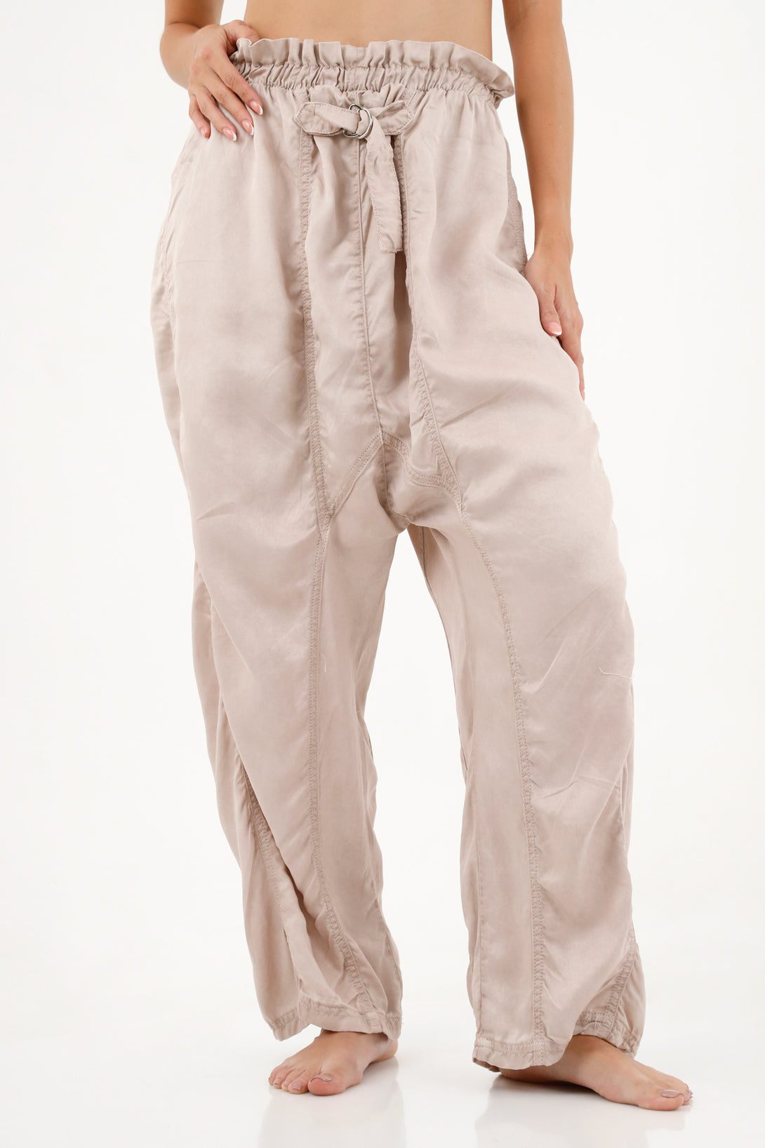 Women's Oversized White Pants