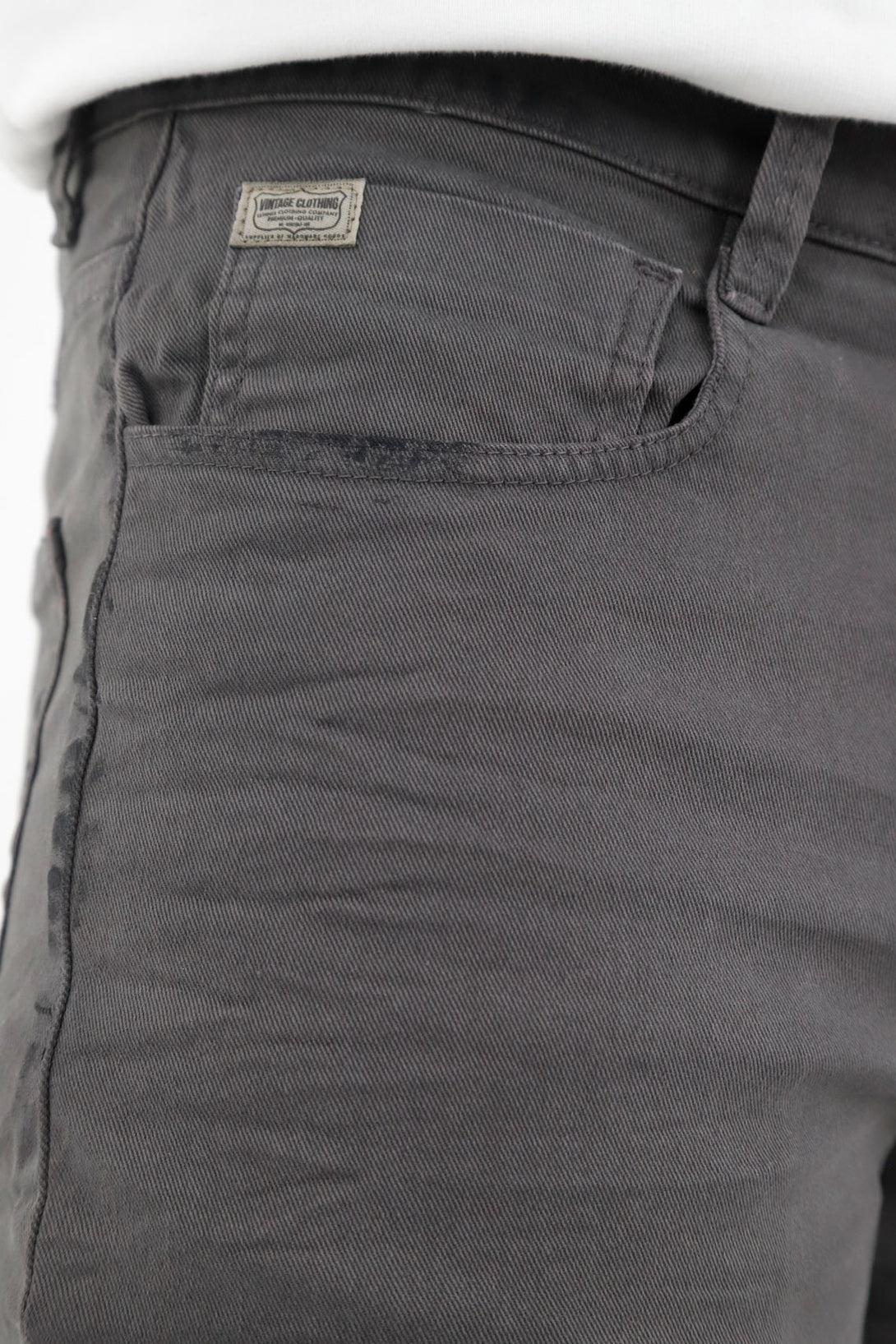 Pantalón cinco bolsillos gris para hombre
