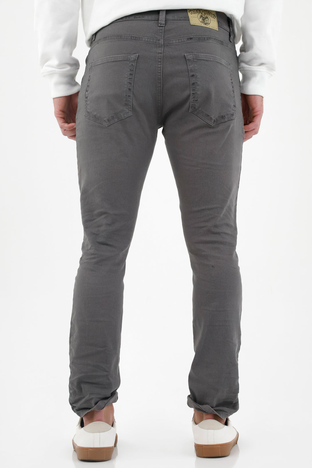 Pantalón cinco bolsillos gris para hombre