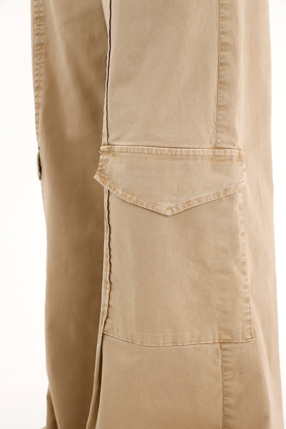 Women's Brown Wide-Leg Cargo Pants