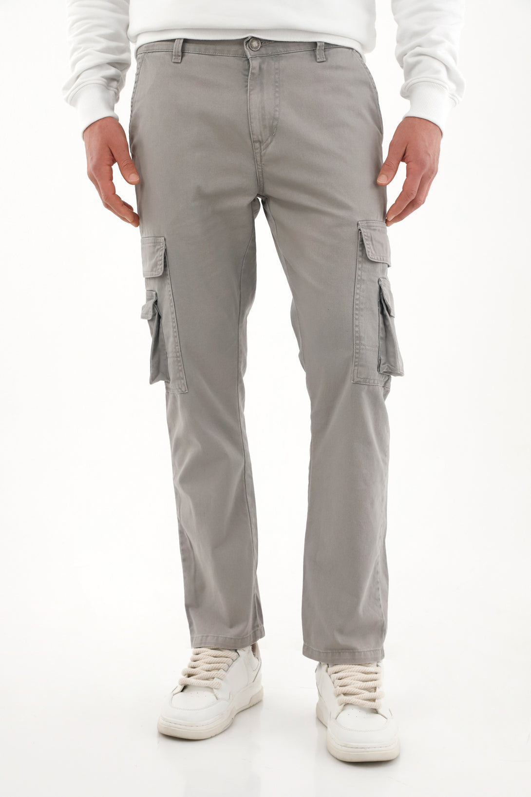 Gray Cargo Pants for Men