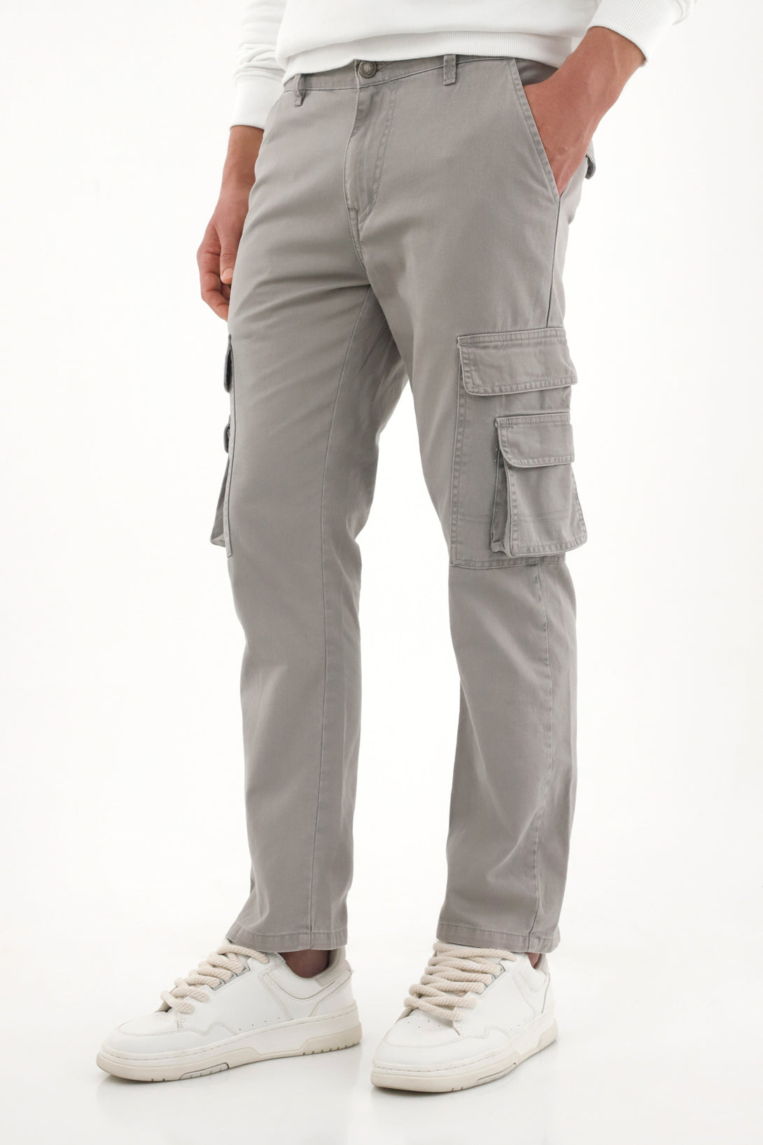 Gray Cargo Pants for Men