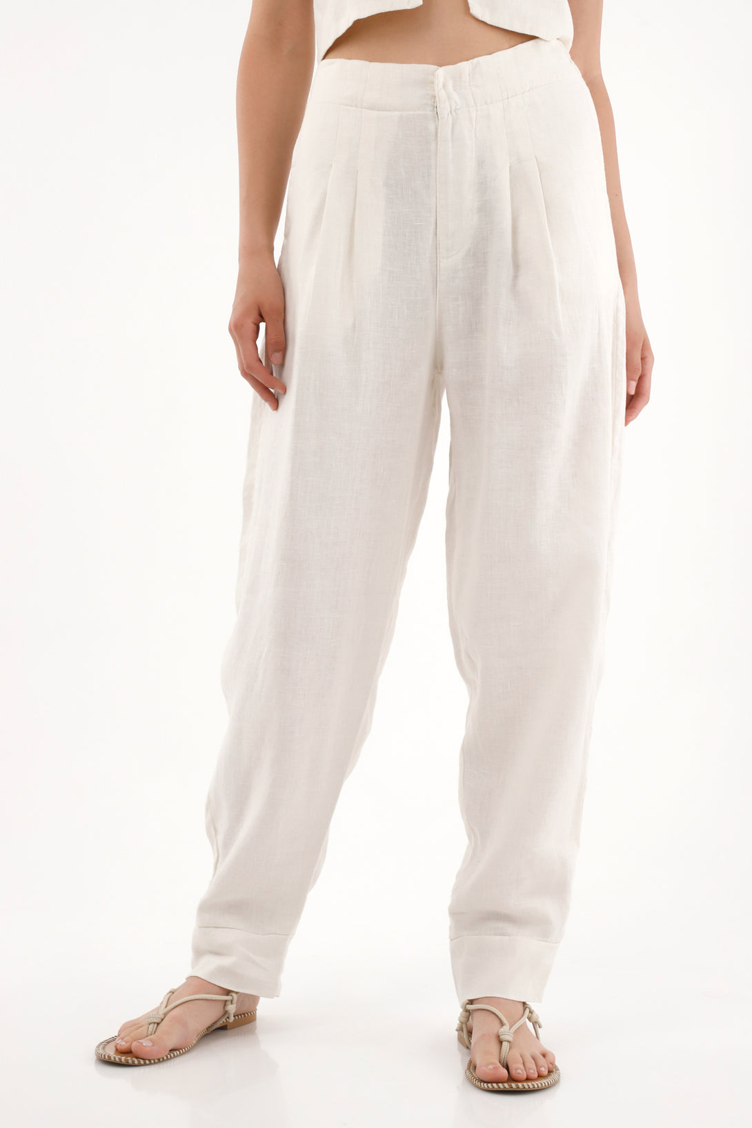 Women's 100% Linen Chino Pants
