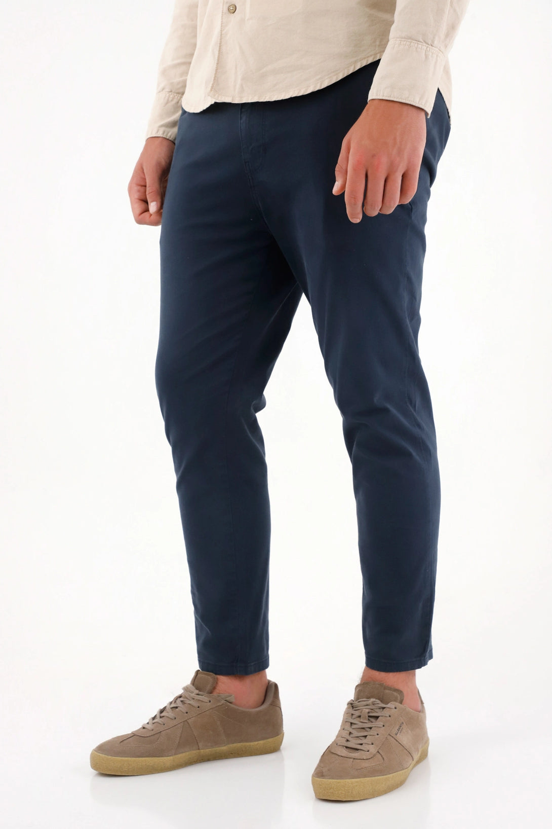 Pantalón chino azul para hombre
