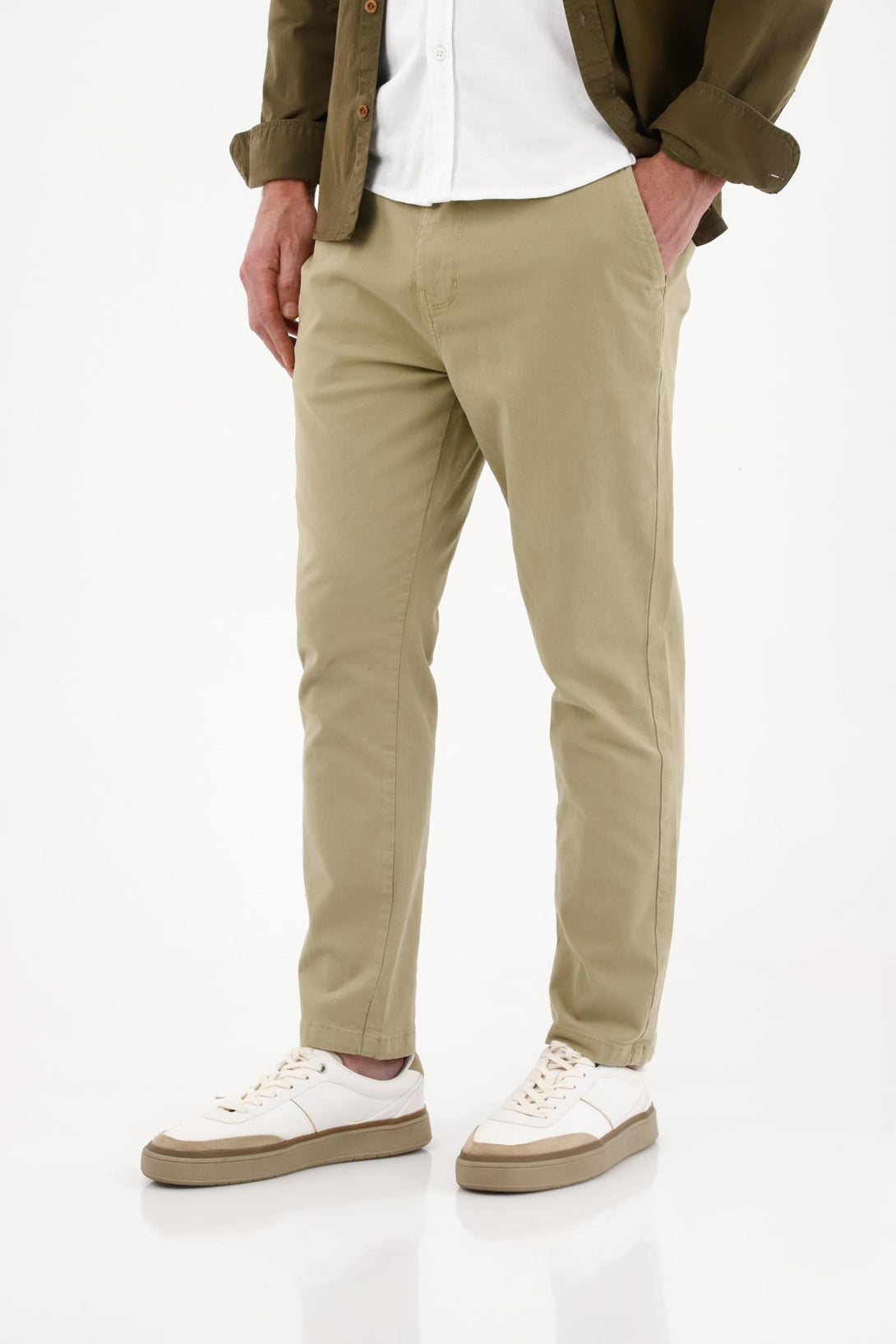Green Chino Pants for Men