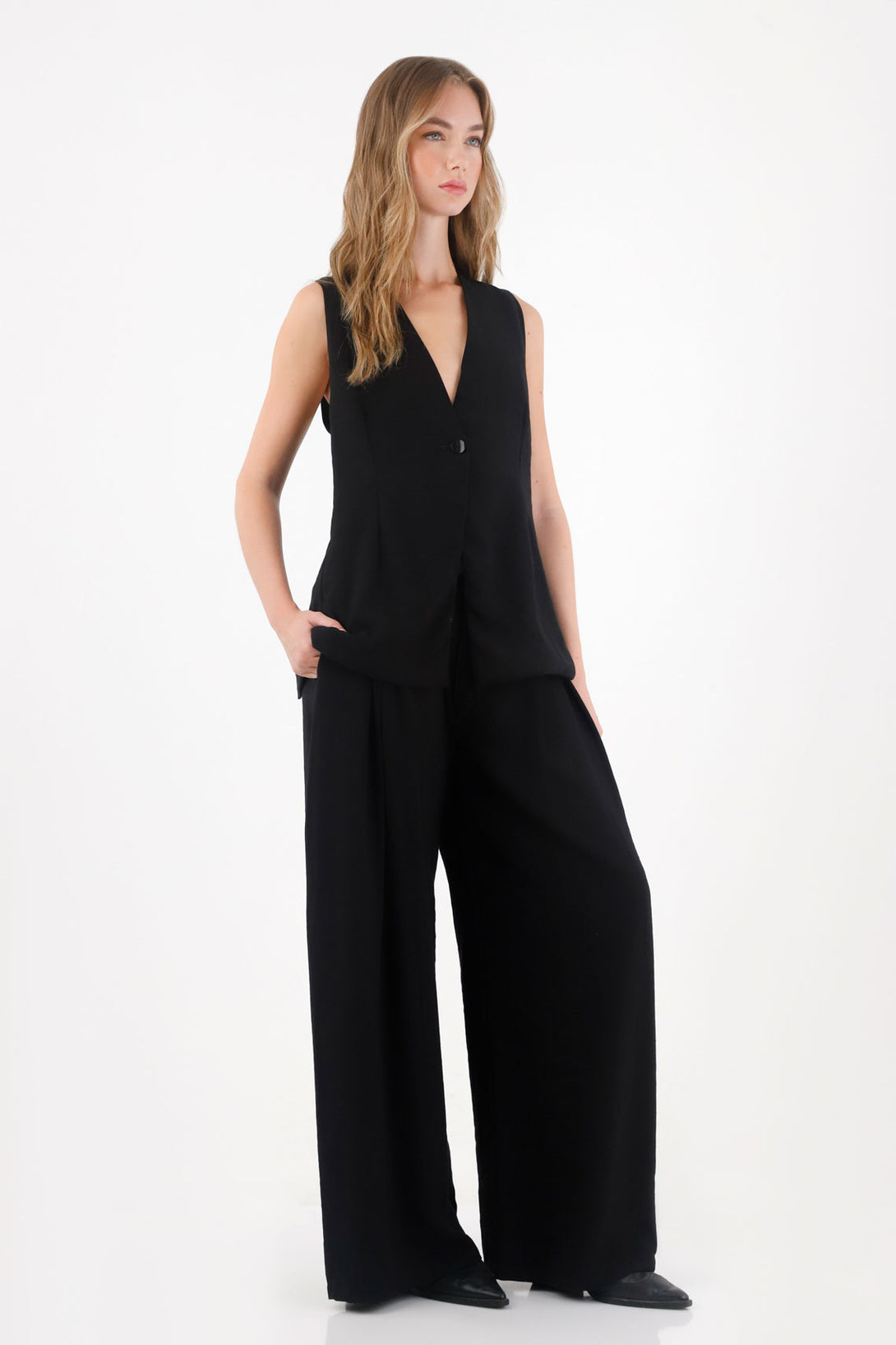Black Wide Leg Pants for Women