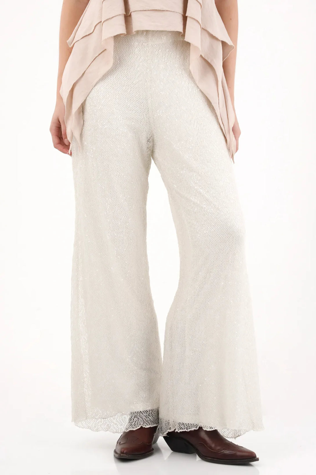 Wide Leg Sequin Pants for Women