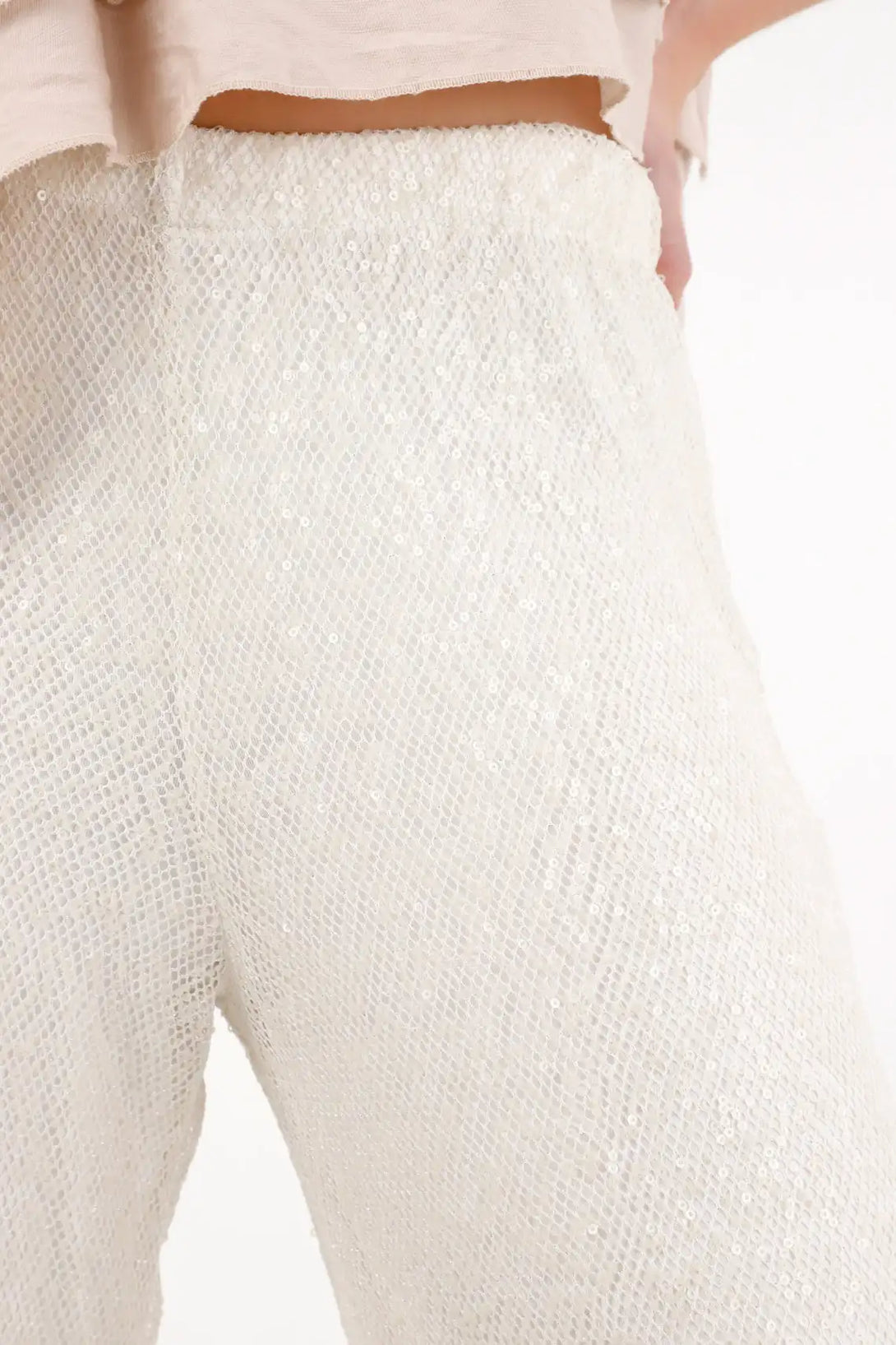 Wide Leg Sequin Pants for Women