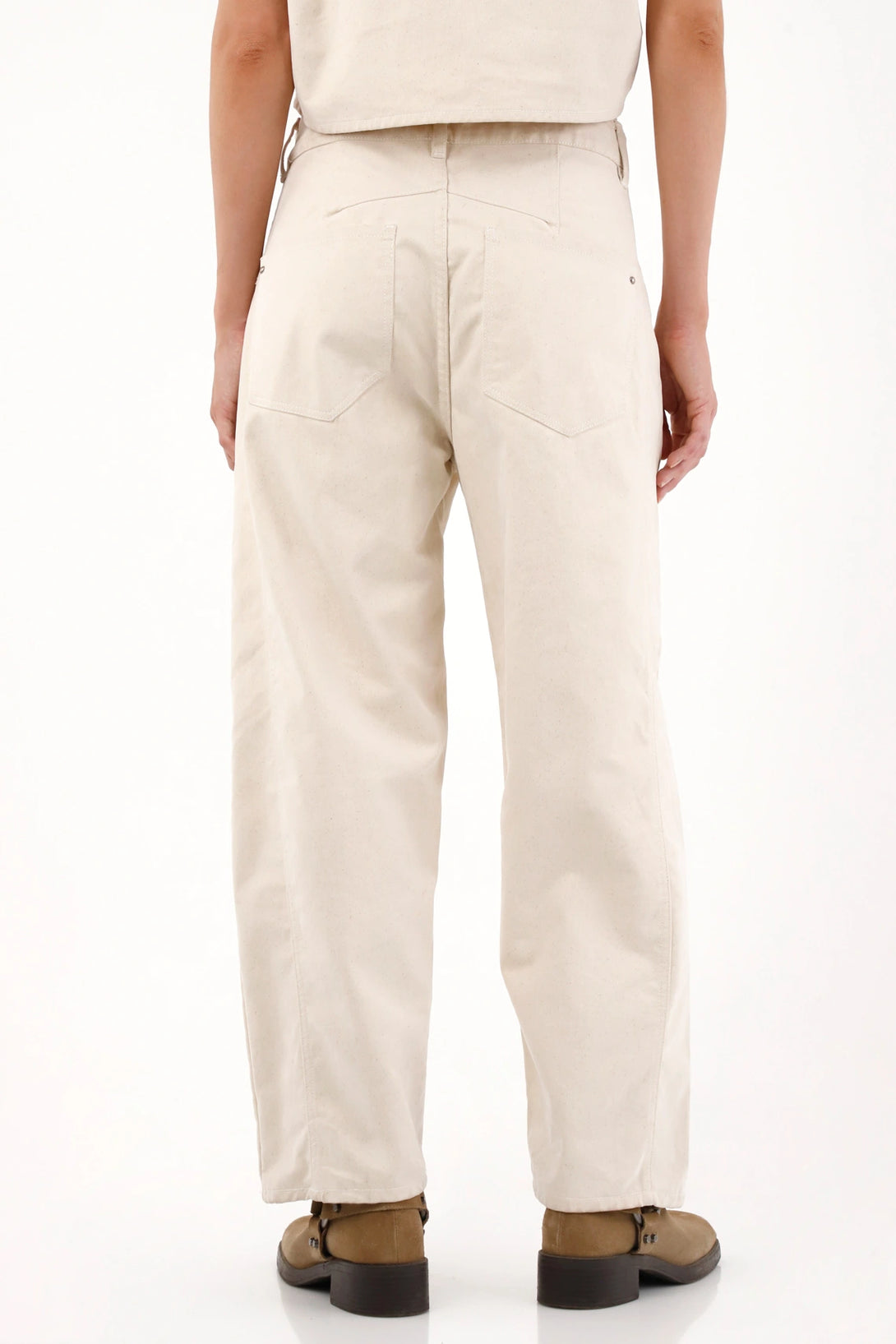 Off-White Velvet Horseshoe Jeans for Women