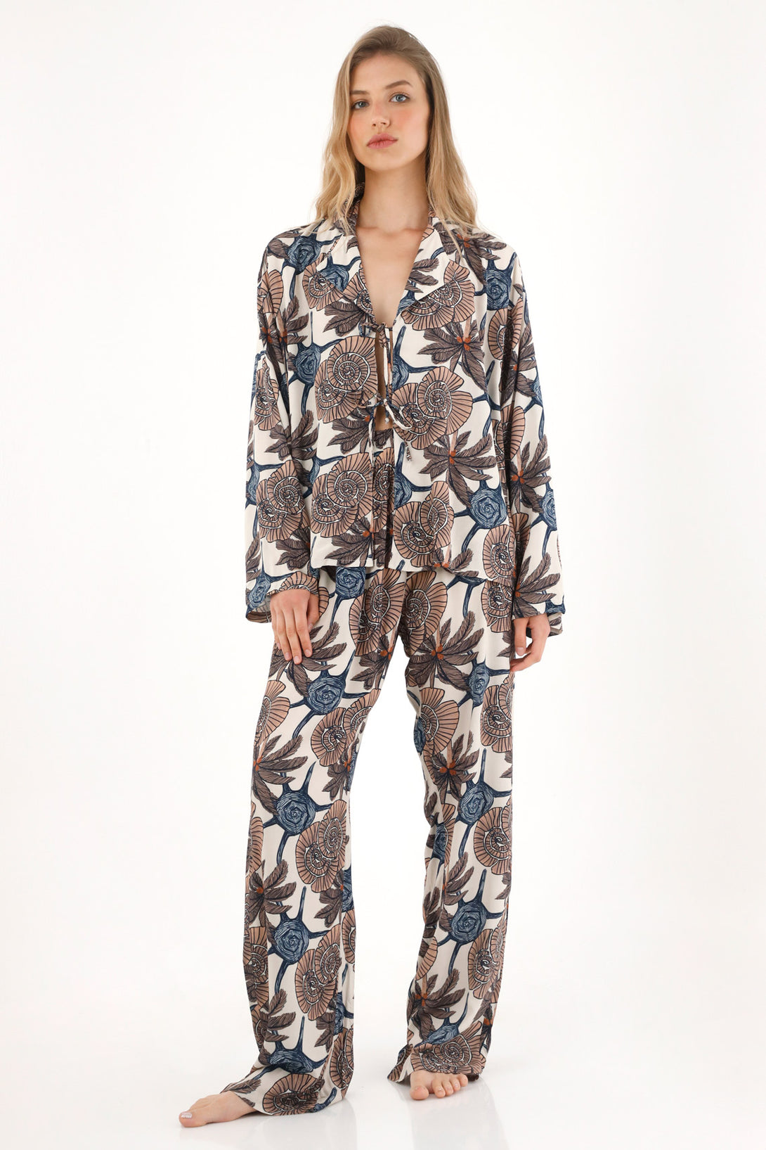 Women's Multicolor Print Pajama Set