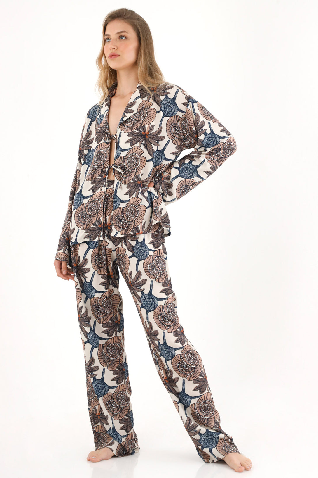 Women's Multicolor Print Pajama Set