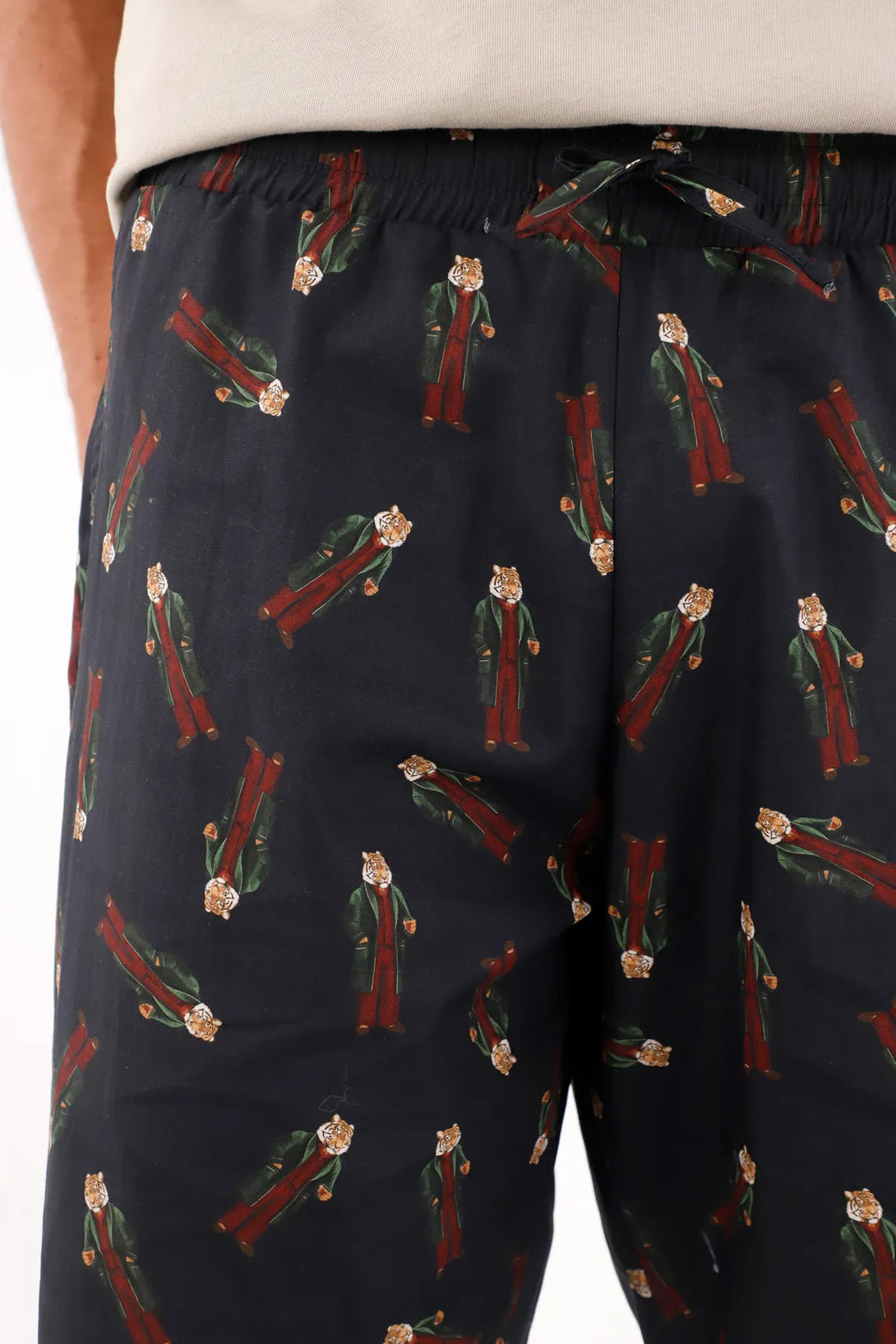 Pantalón de pijama con estampado navideño para hombre