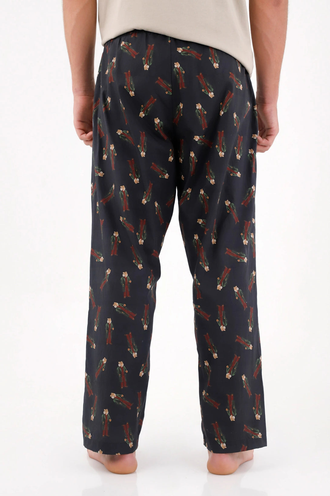 Pantalón de pijama con estampado navideño para hombre