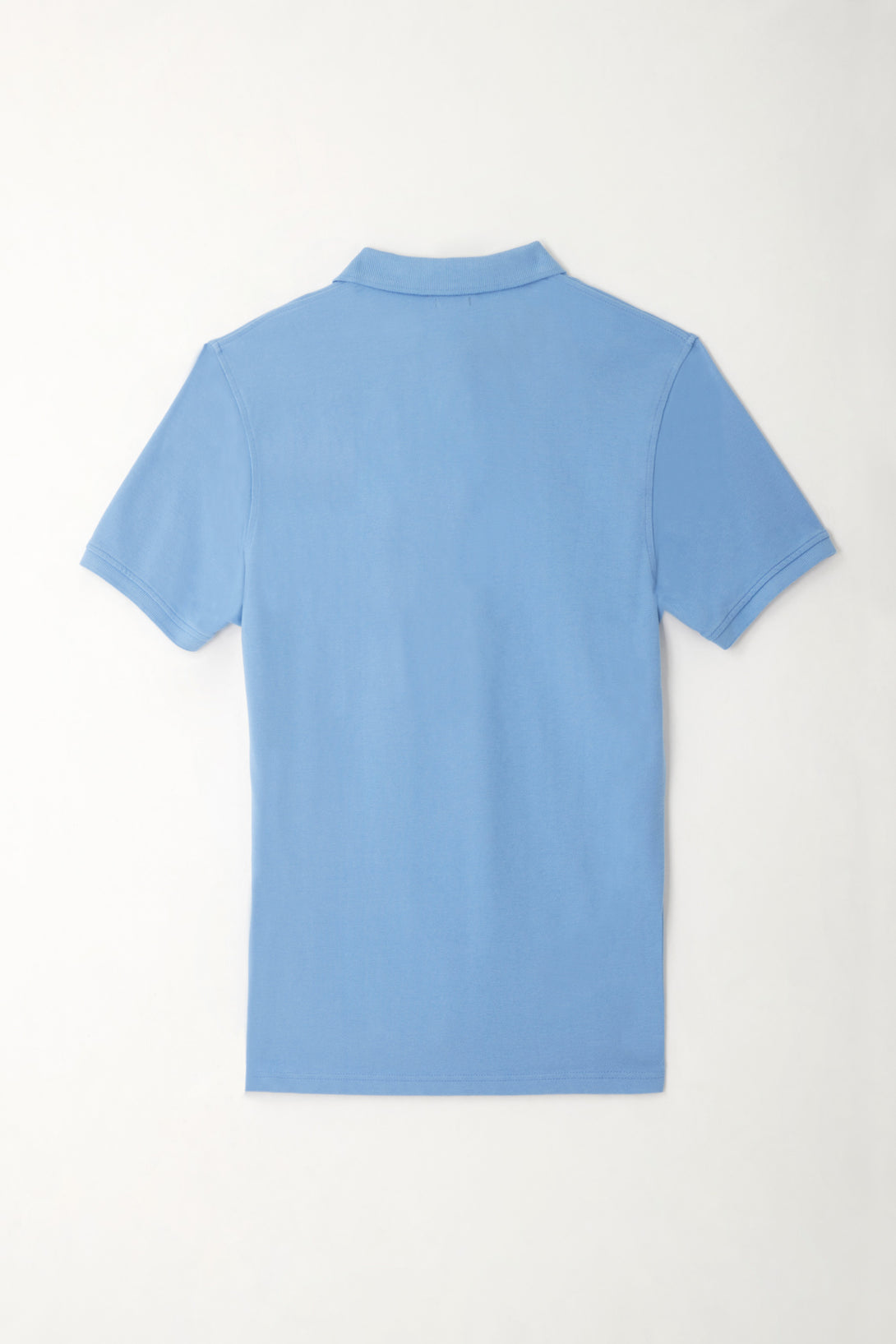 Men's Blue Polo Shirt with Multicolor Racket Design