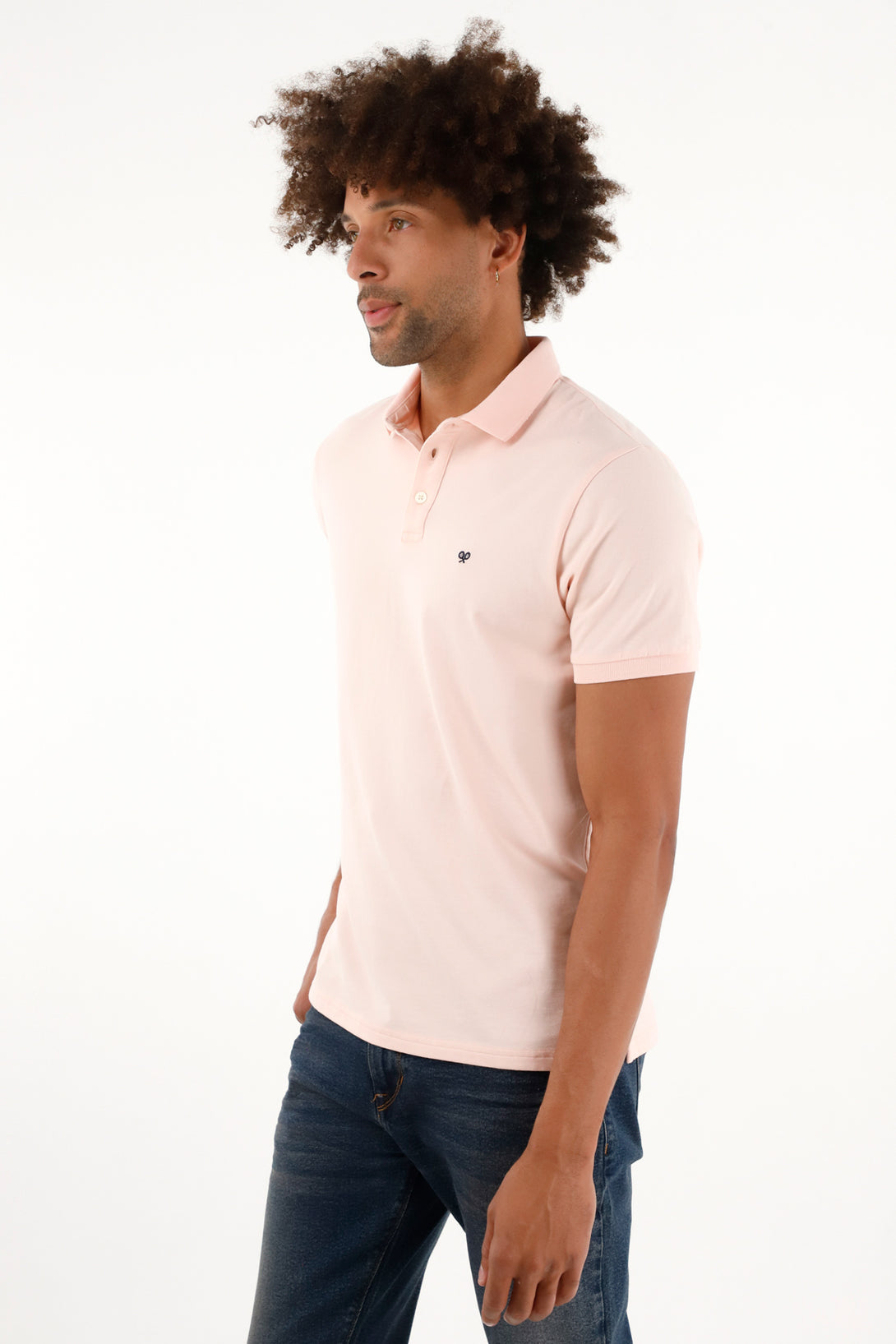 Men's Slim Fit Pink Polo Shirt