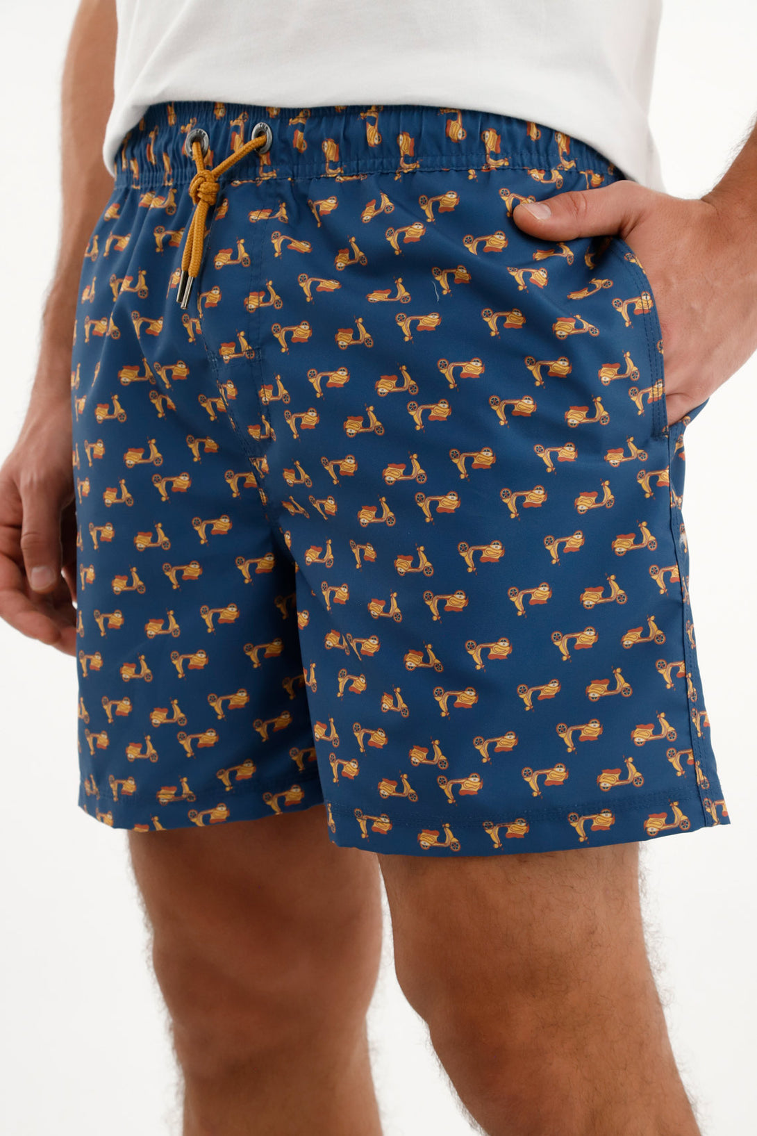 Pantaloneta estampada para hombre