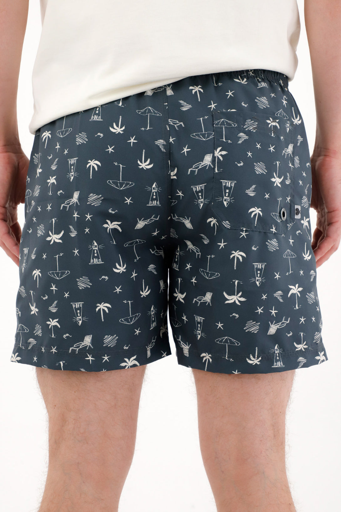 Men's Beach Print Swim Shorts