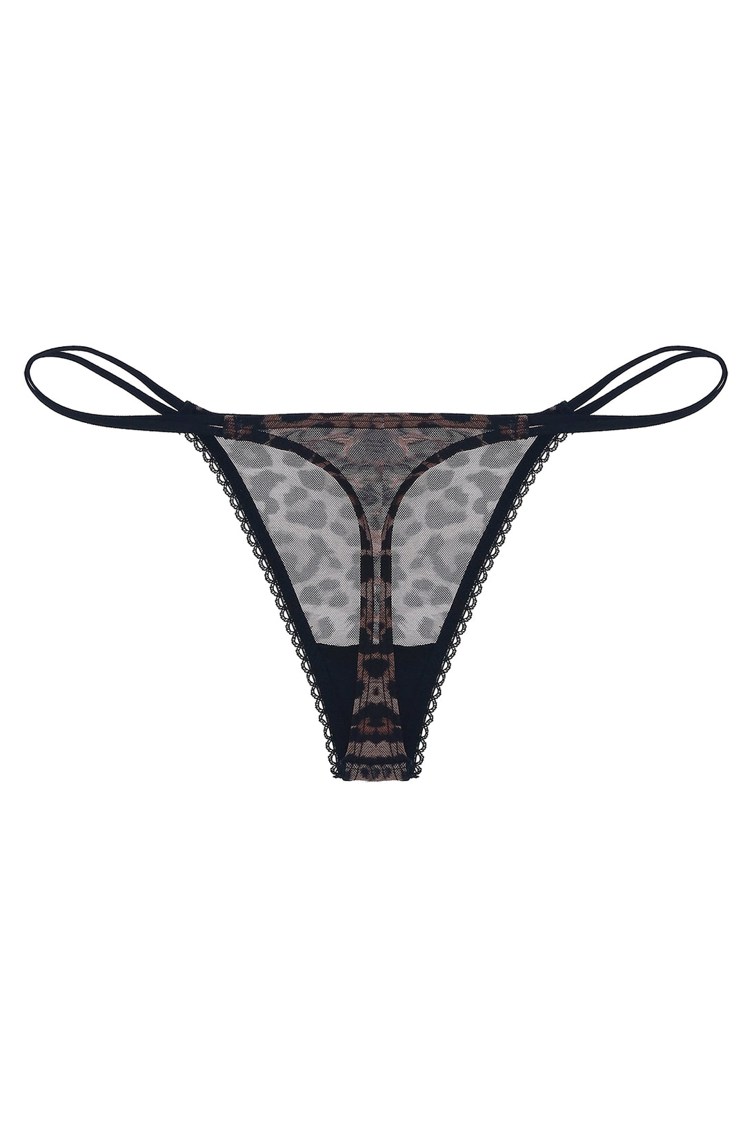 Top tipo bralette con estampado animal print para mujer