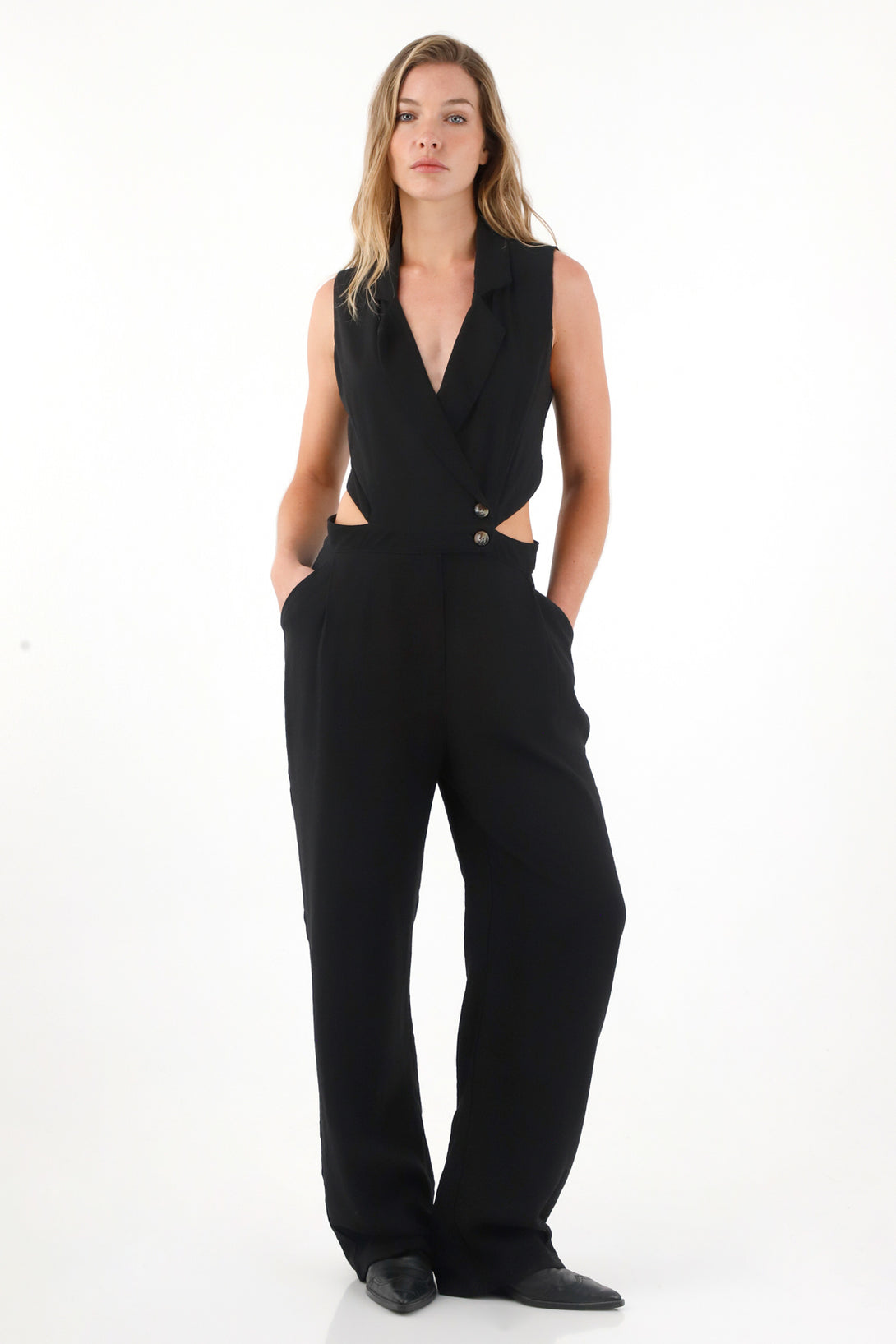 Women's Long Black Jumpsuit