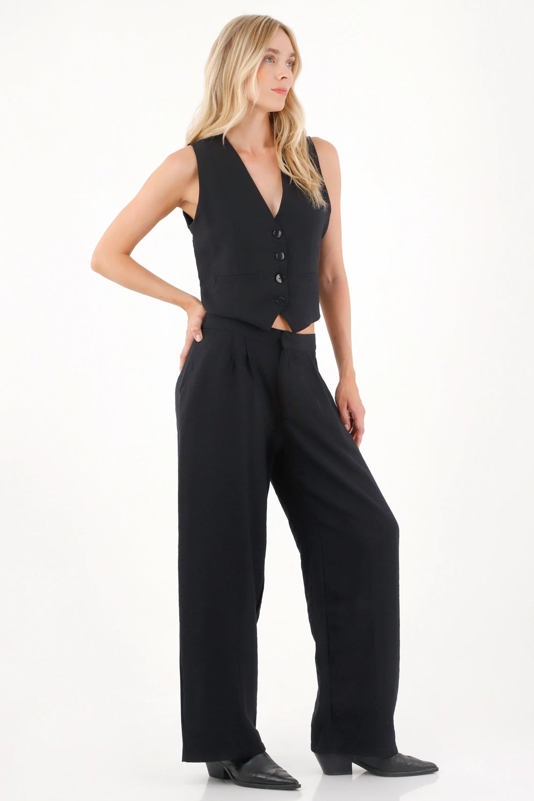 Lightweight Black Vest for Women