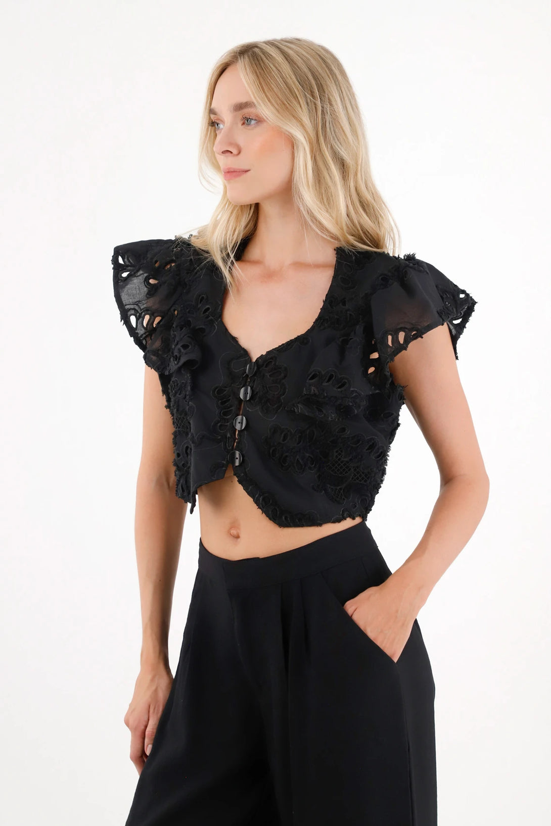 Button-Up Vest for Women