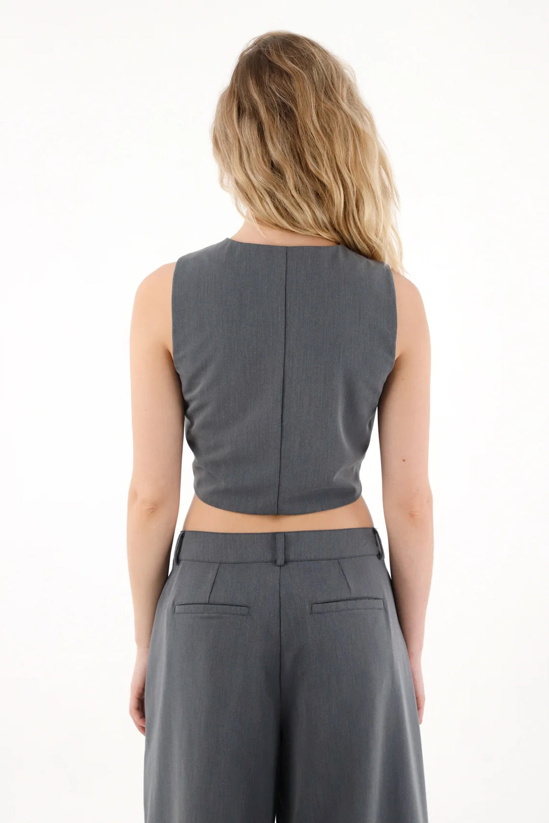 Chaleco tipo crop para mujer