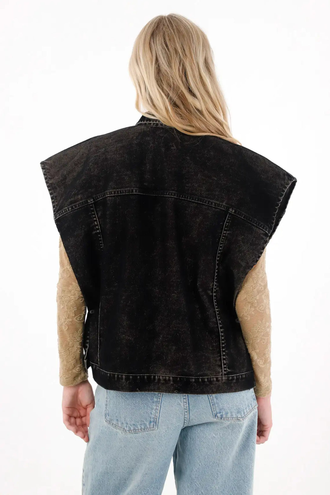 Chaleco oversize con botones para mujer