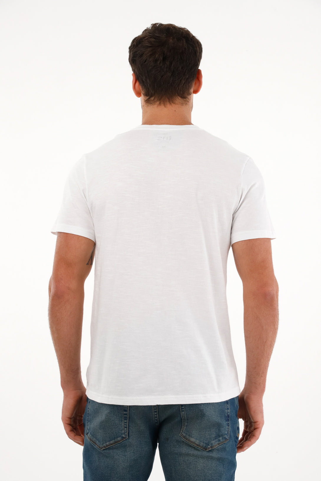 Men's White V-Neck T-Shirt