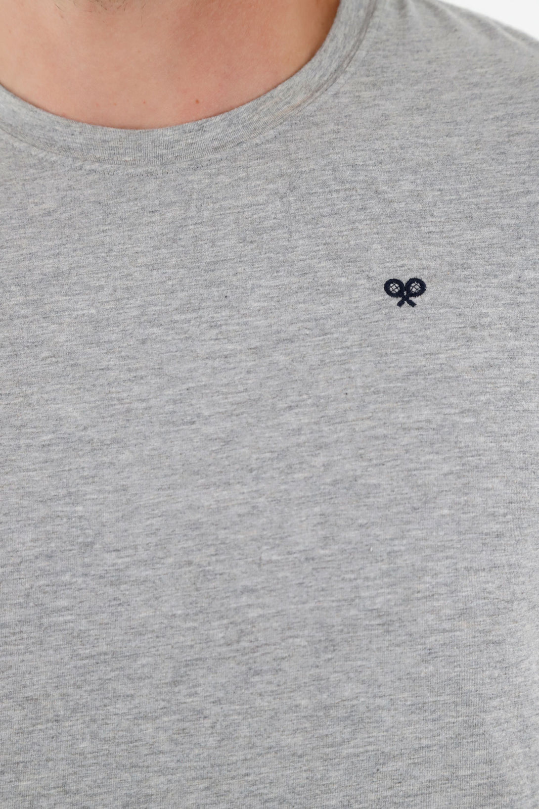 Men's Gray Crew Neck T-Shirt