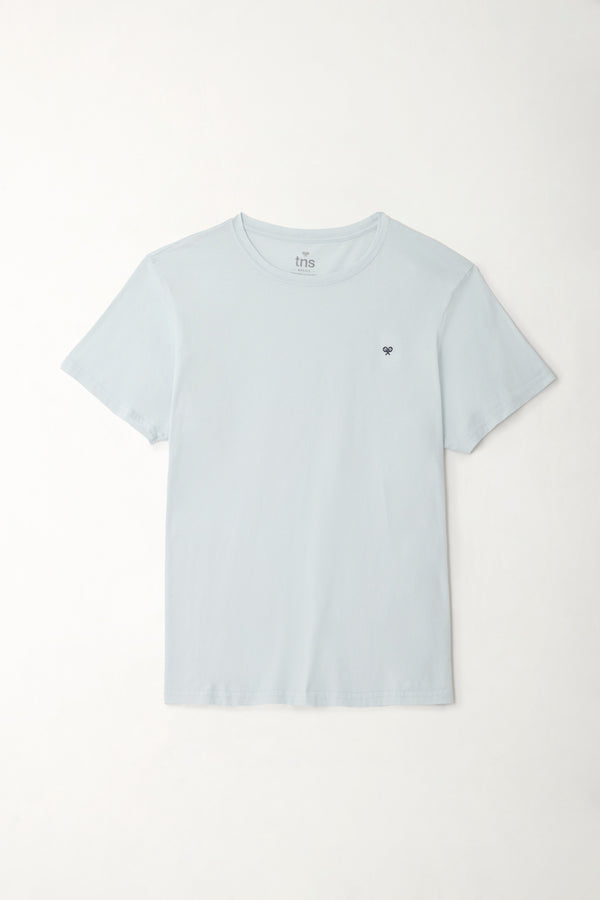 Men's Blue Crew Neck T-Shirt