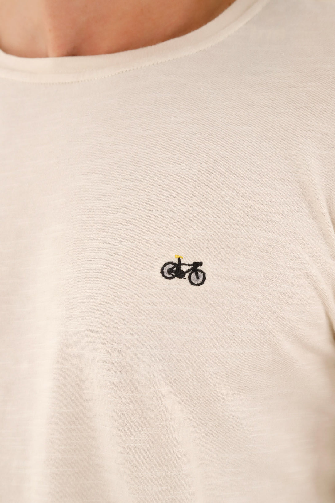 Men's Long-Sleeve Ecru T-Shirt