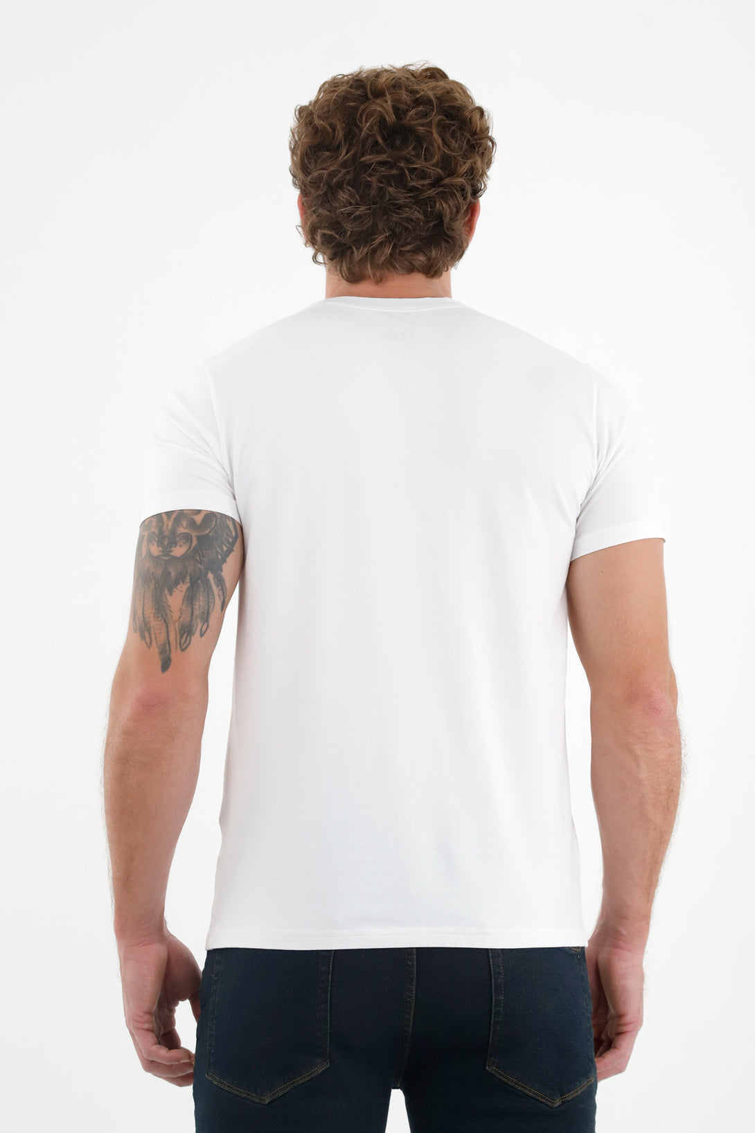 Men's White TNS Racket T-Shirt