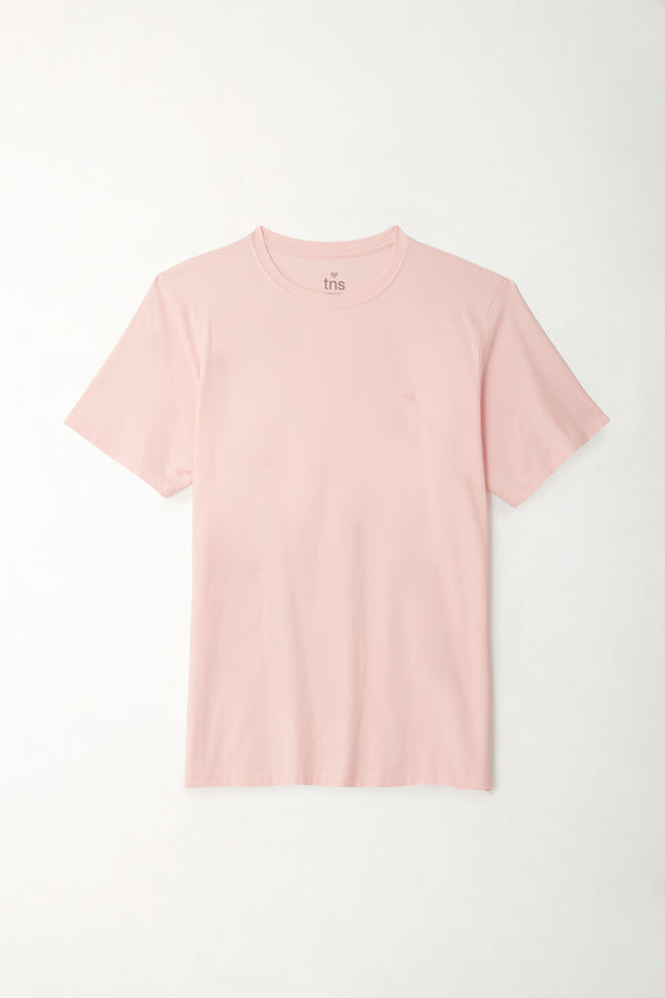 Men's Pink Crew Neck T-Shirt
