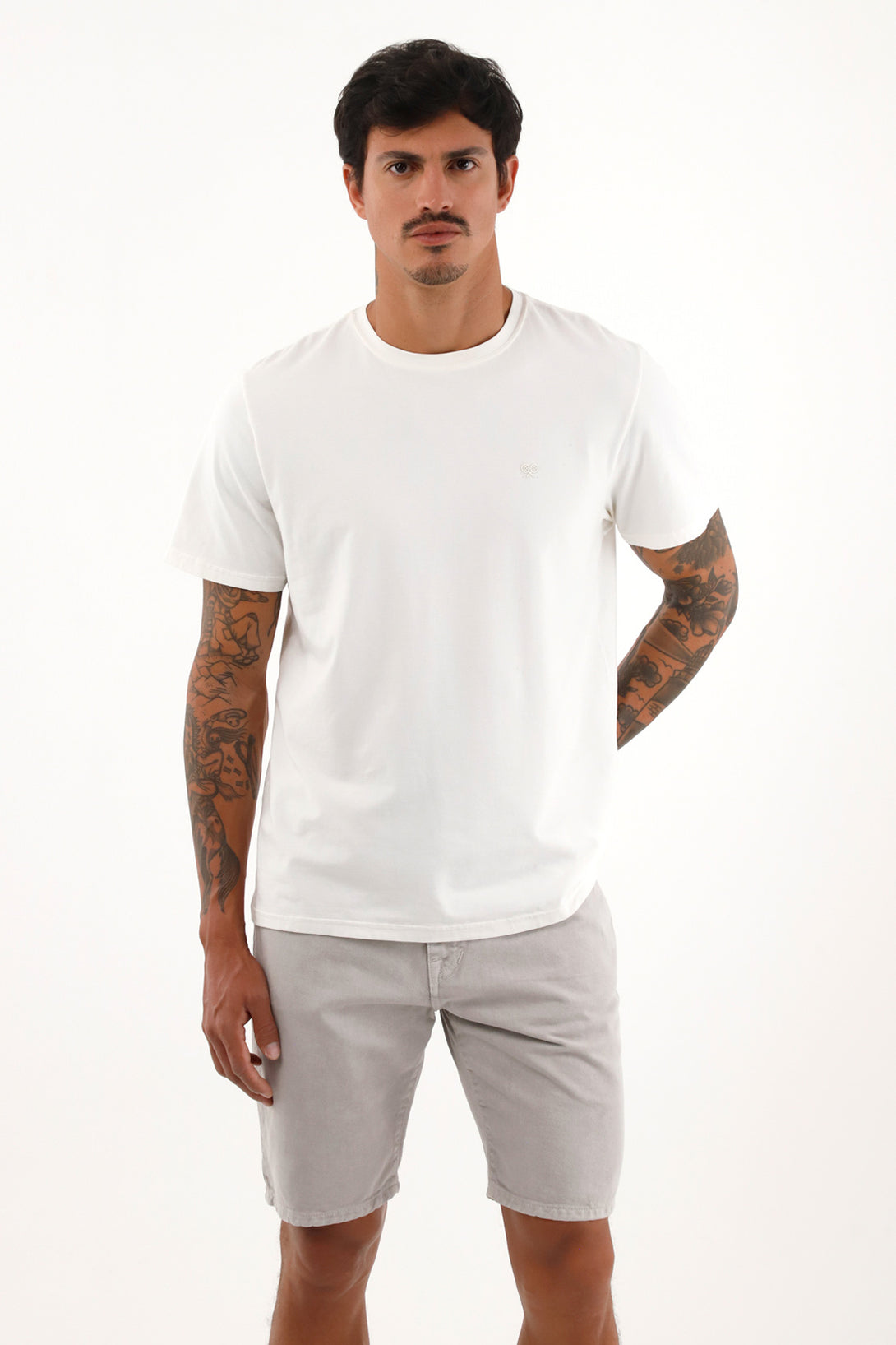 Camiseta básica manga corta para hombre