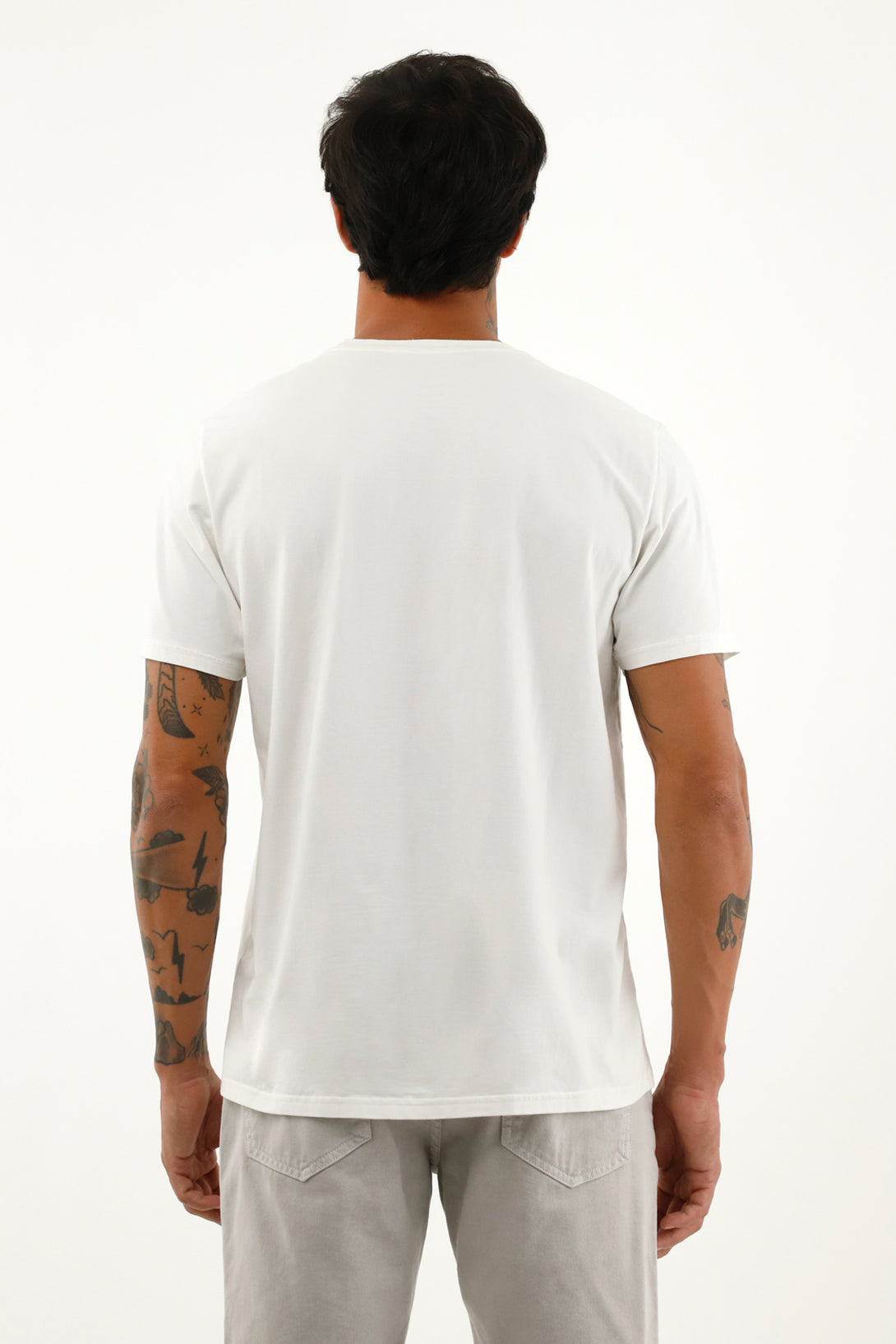 Camiseta básica manga corta para hombre