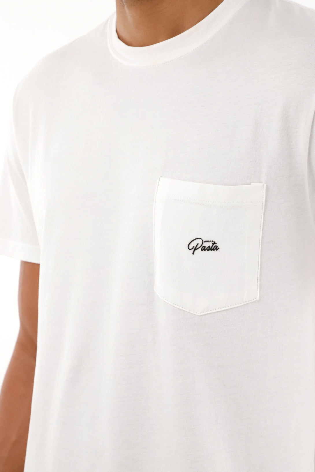 White t-shirt with back print for men