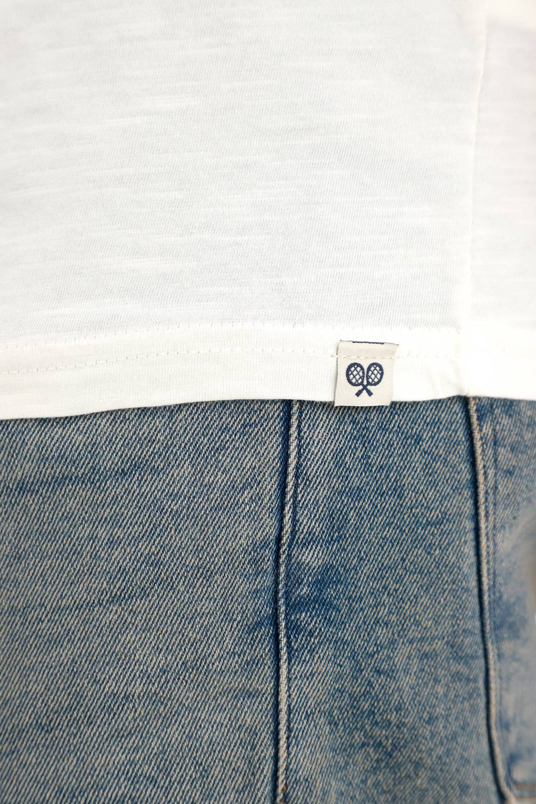 Camiseta en tela jersey crudo para hombre