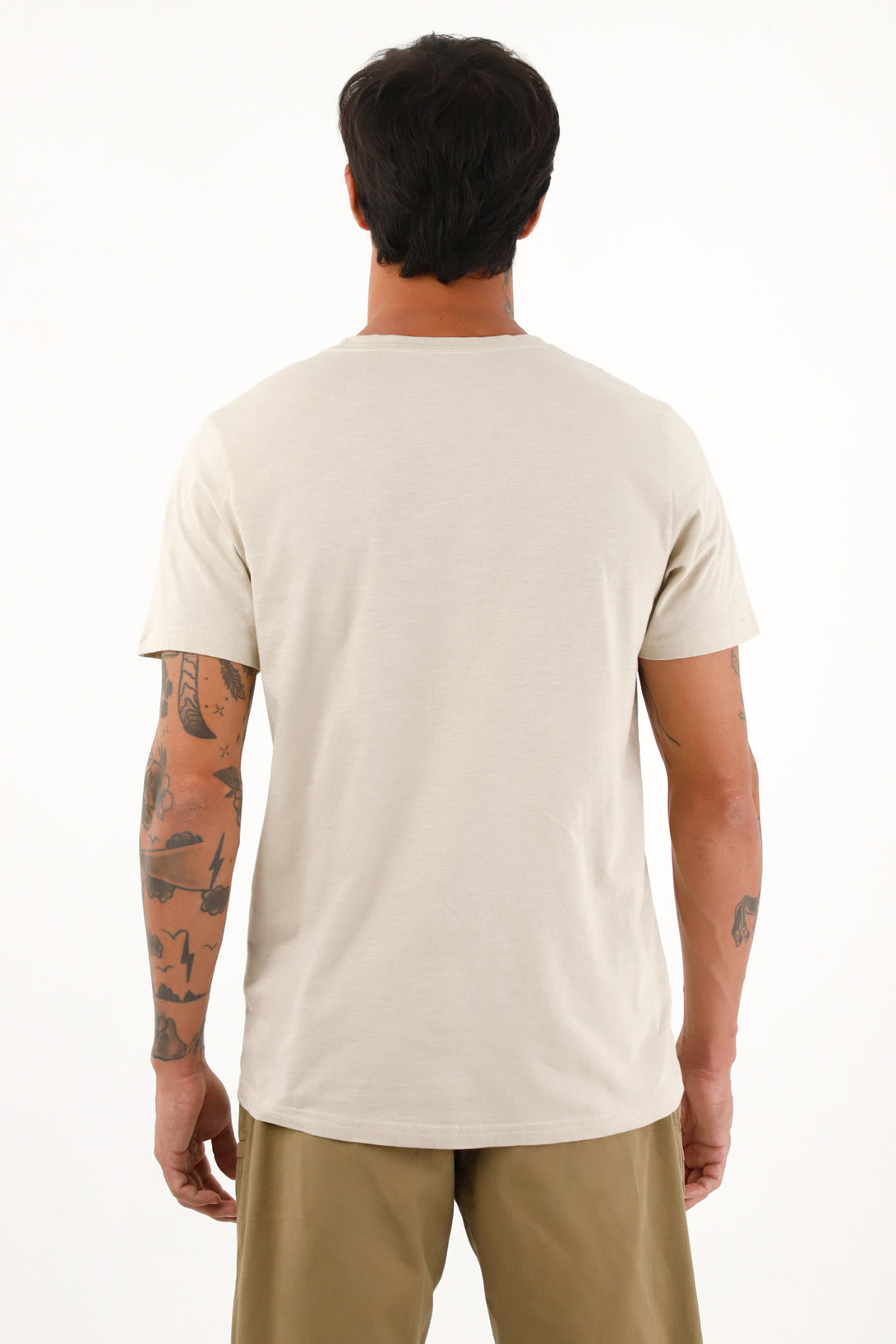 Men's Cream Jersey T-Shirt