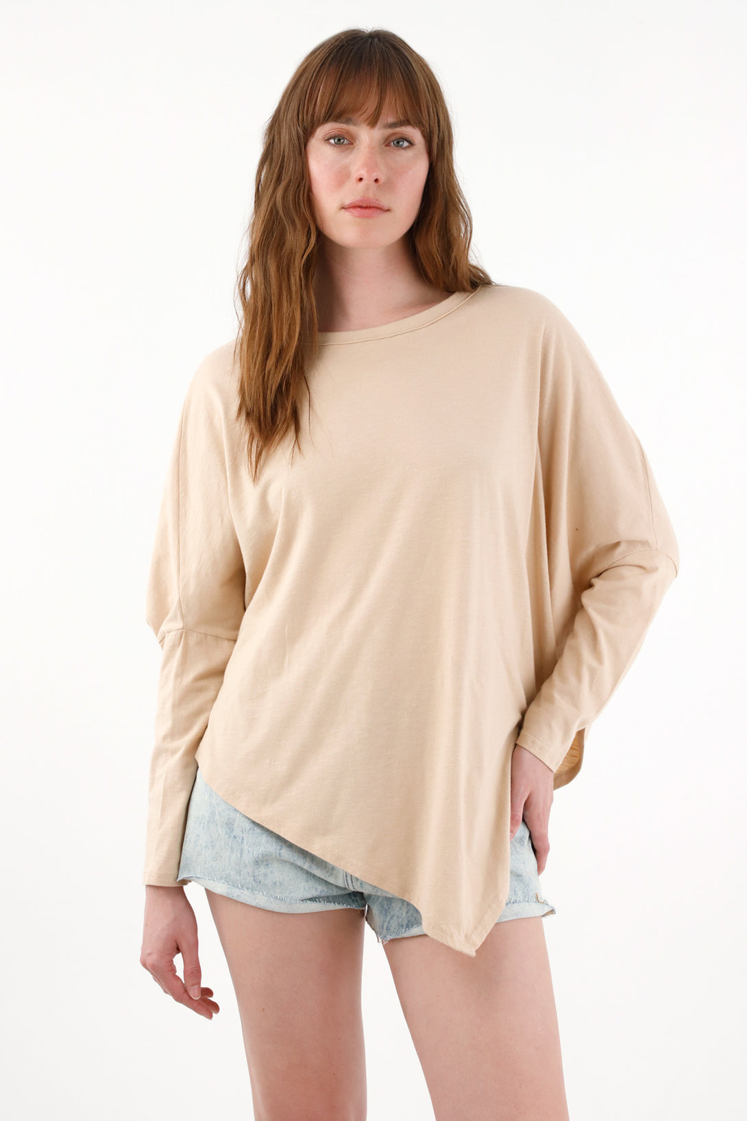 Women's Long Sleeve Brown T-Shirt