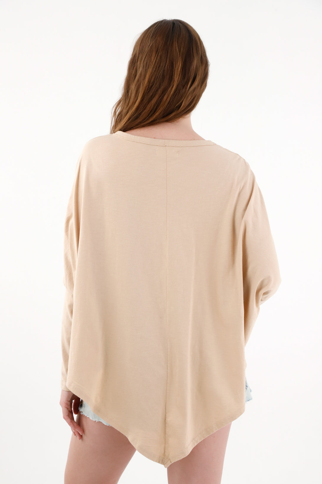 Women's Long Sleeve Brown T-Shirt