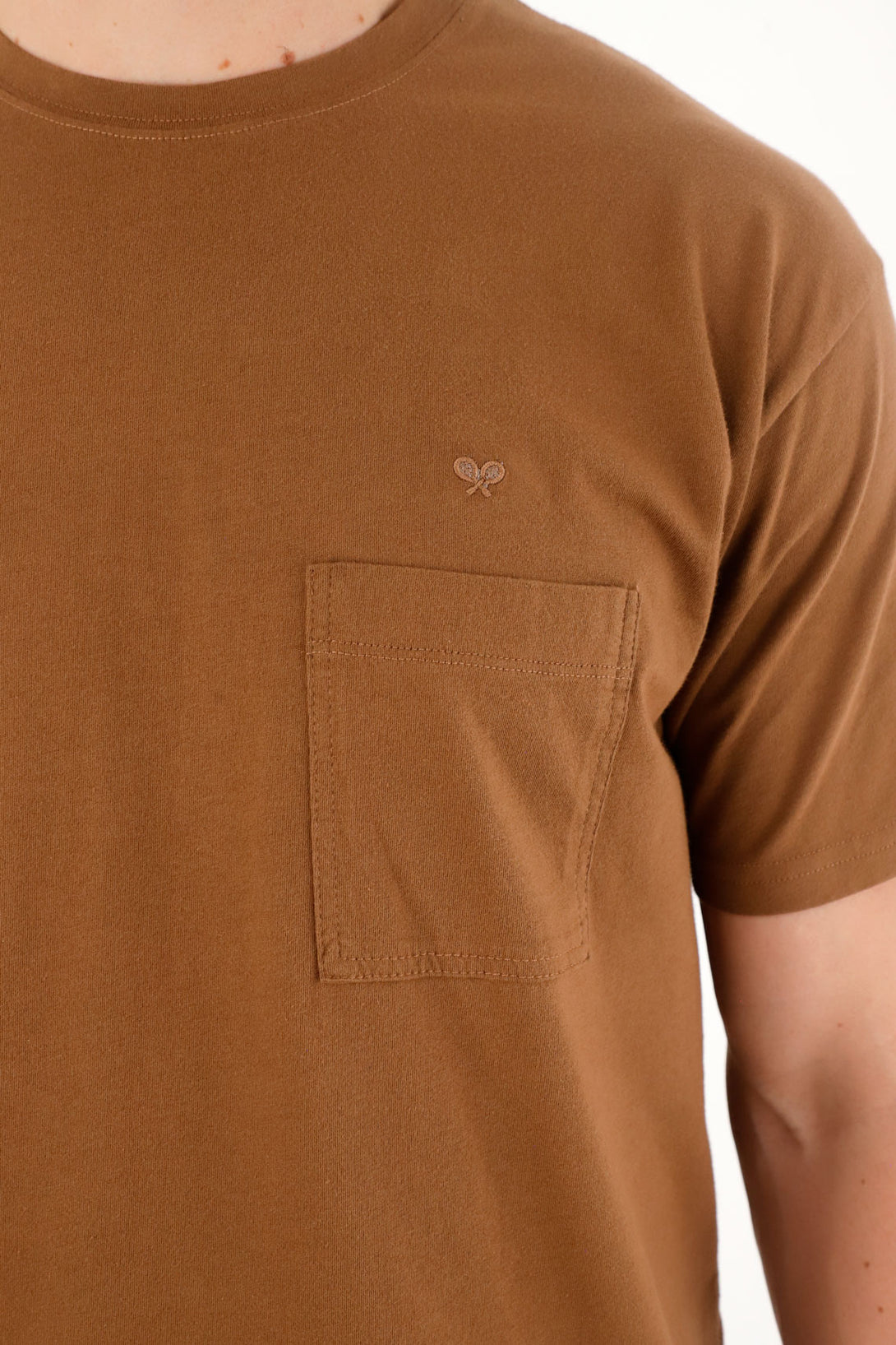 Men's Brown Pocket Tee