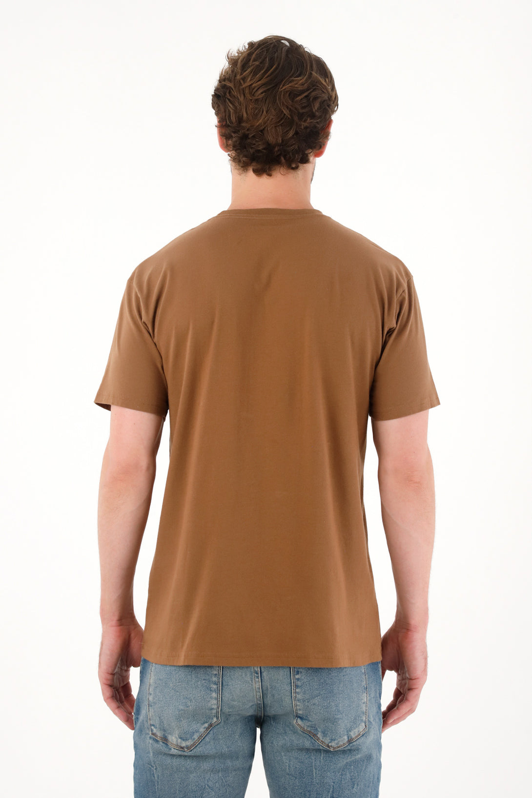 Men's Brown Pocket Tee