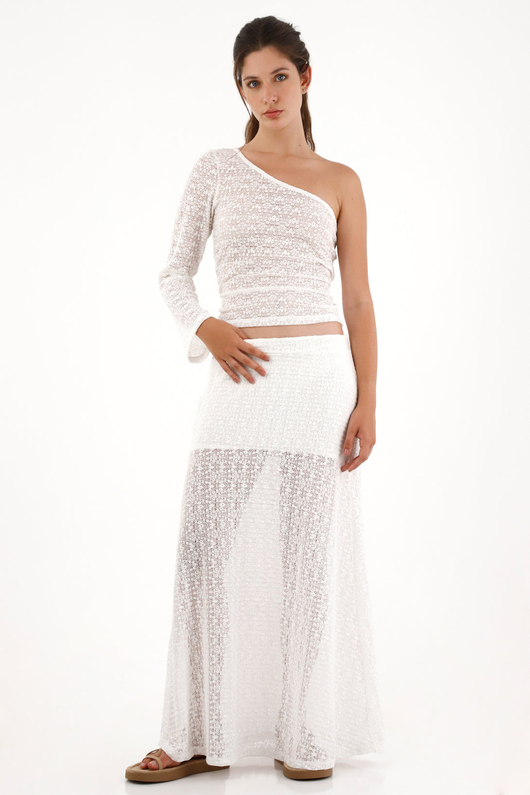 Women's Off-Shoulder Cream Blouse