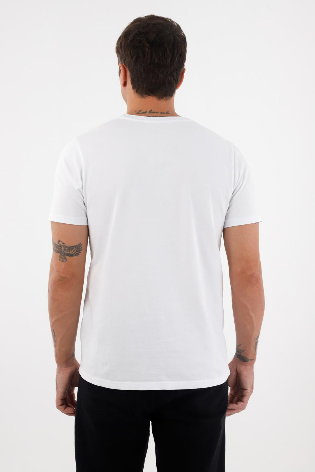 Camiseta en 100% algodón blanca para hombre