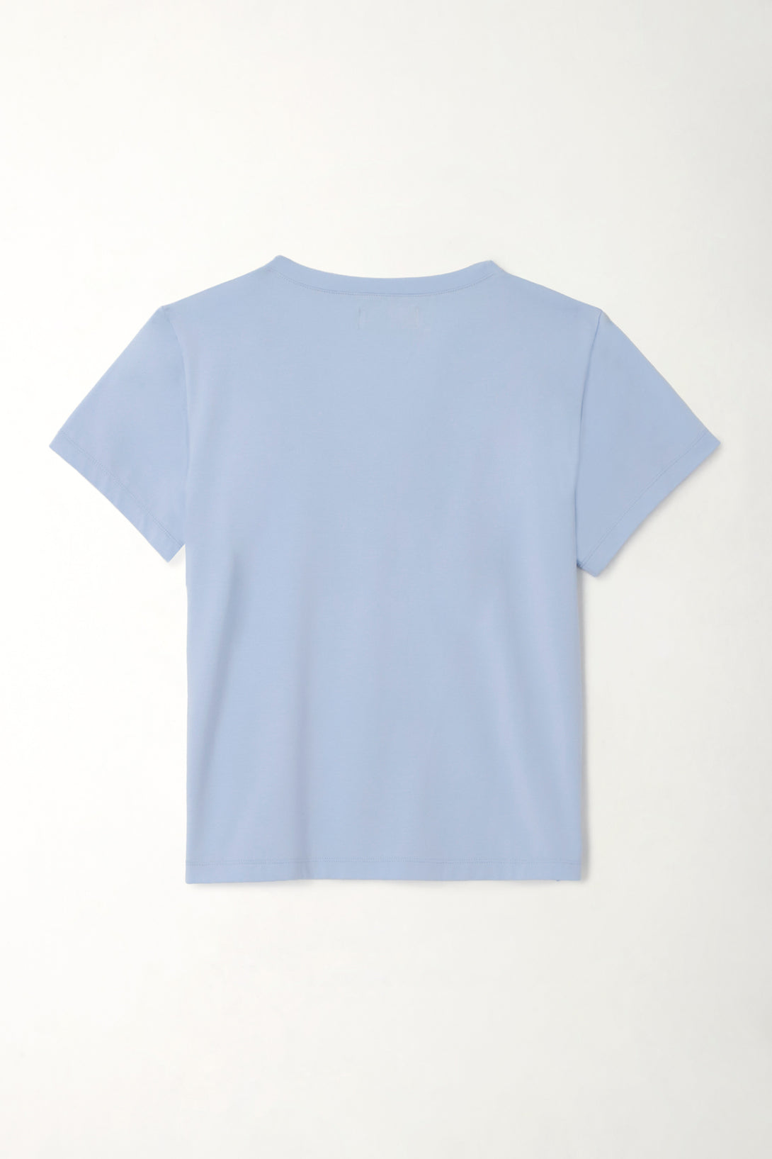 Women's Blue V-Neck Basic T-Shirt